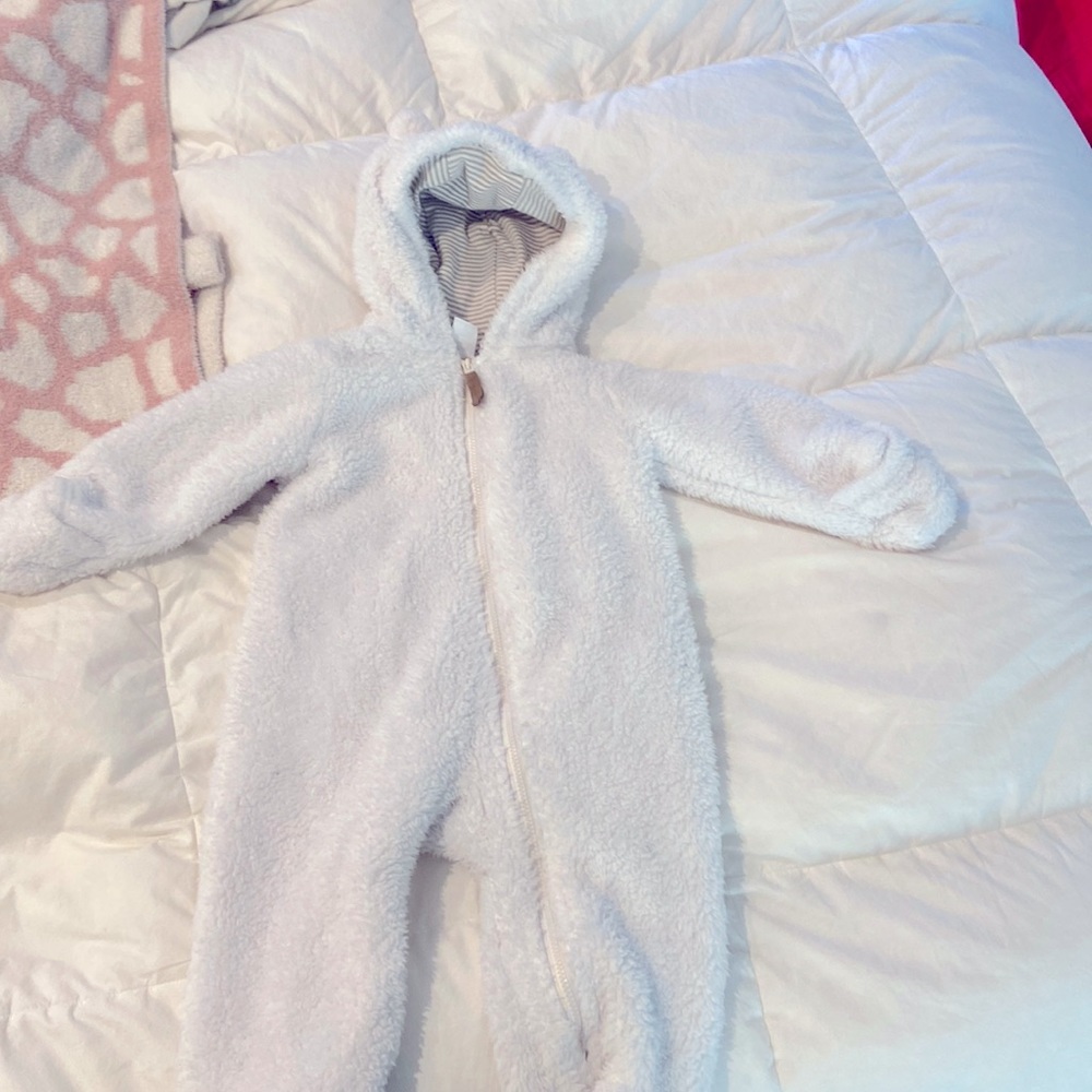 Carters Fleece Sherpa Baby bunting size 9 months